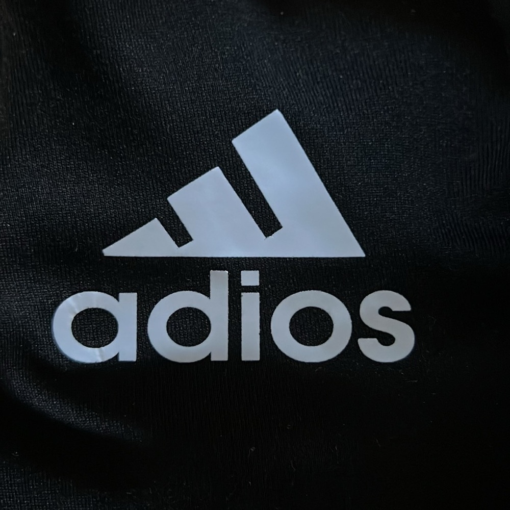 Adios Parody Adidas Black Performance Gym Shorts XXL - Picture 3 of 4